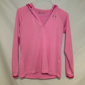 Under Armour Pink Long Sleeve Hoodie WOMENS SMALL